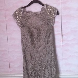 Evening dress made with custom belt